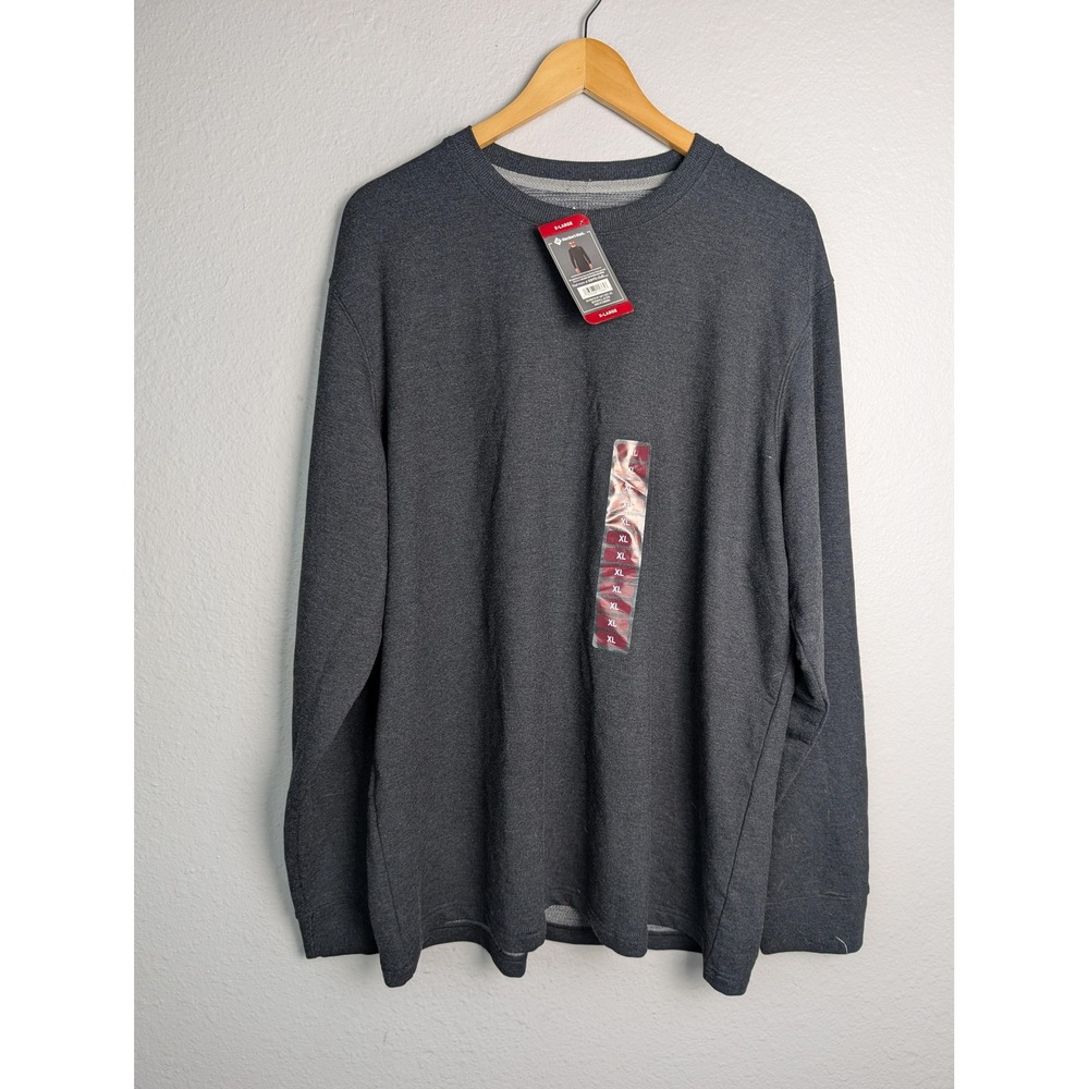 Member's Mark Pajama Top Mens XL Gray Long Sleeve Lounge Tee Sleep‎ Shirt